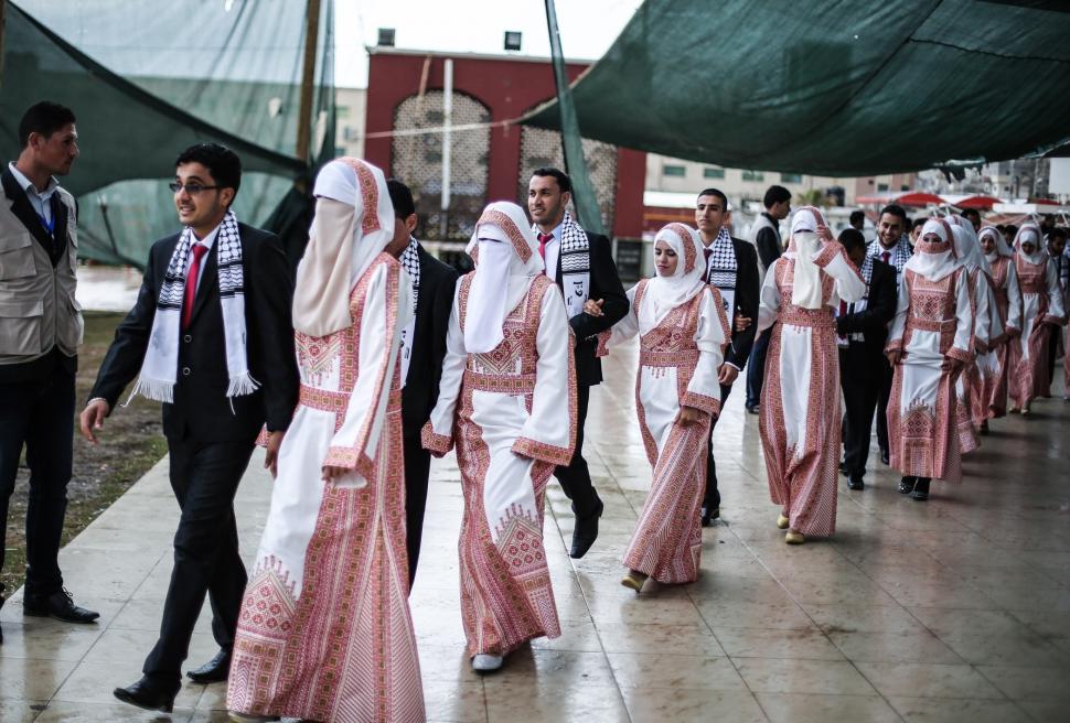 Imagini rare în Gaza, după ani de război. 54 de nunți au avut loc într-o singură zi 1028578