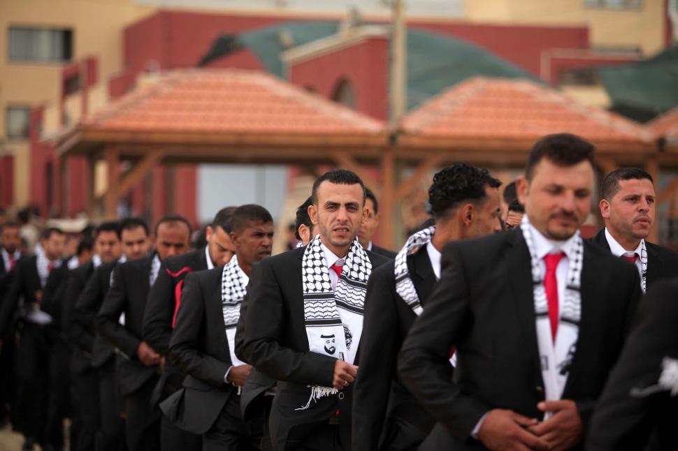 Imagini rare în Gaza, după ani de război. 54 de nunți au avut loc într-o singură zi 1028580