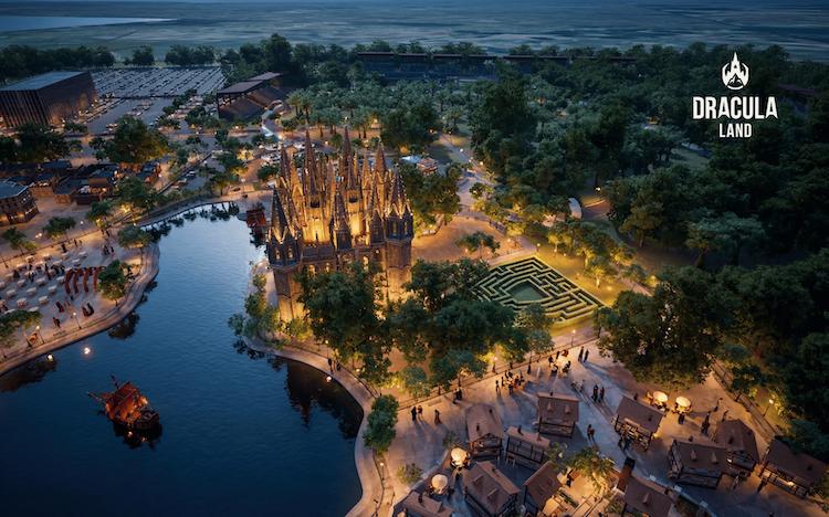 Cel mai mare parc de distracții din UE ar urma să apară lângă București. Cum arată proiectul DraculaLand, cu SPA, mall și hoteluri 1029222