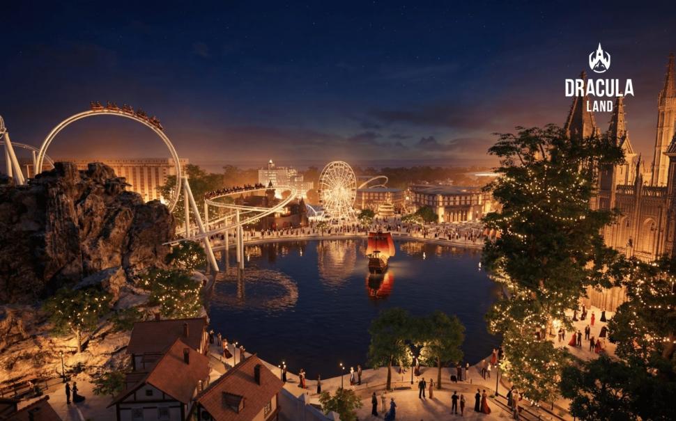 Cel mai mare parc de distracții din UE ar urma să apară lângă București. Cum arată proiectul DraculaLand, cu SPA, mall și hoteluri 1029224