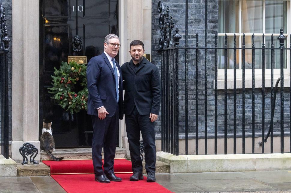 „Lăsați-l să intre, e frig”. Motanul Larry, vedeta zilei la întâlnirea aliaților cu Zelenski. A fost mai fotografiat decât Macron 1029944