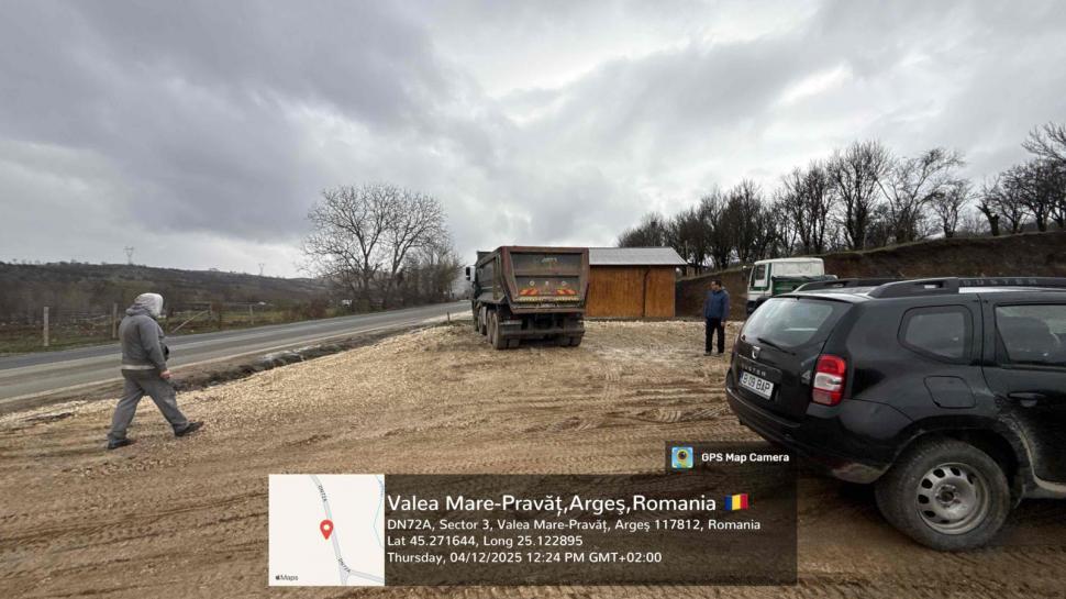 Doi bărbați s-au apucat să facă o parcare în albia râului Argeşel, dar au fost „văzuți” din satelit. S-au trezit cu amenzi uriașe 1030564