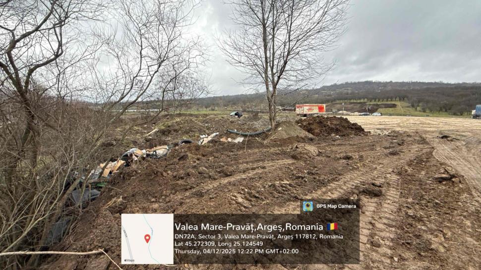 Doi bărbați s-au apucat să facă o parcare în albia râului Argeşel, dar au fost „văzuți” din satelit. S-au trezit cu amenzi uriașe 1030567