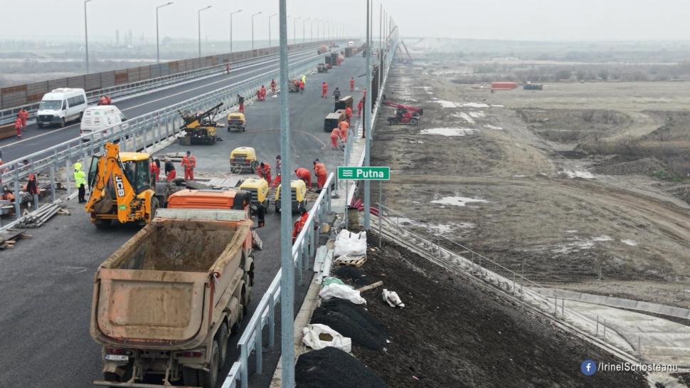 Un nou tronson din Autostrada Moldovei se deschide circulației. Imagini de pe șantier, se fac ultimele lucrări 1031555