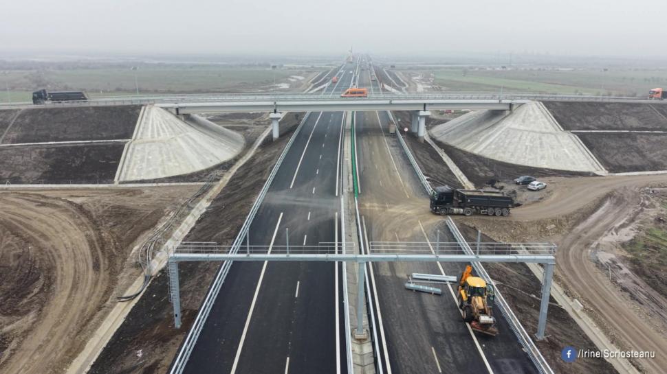 Un nou tronson din Autostrada Moldovei se deschide circulației. Imagini de pe șantier, se fac ultimele lucrări 1031568