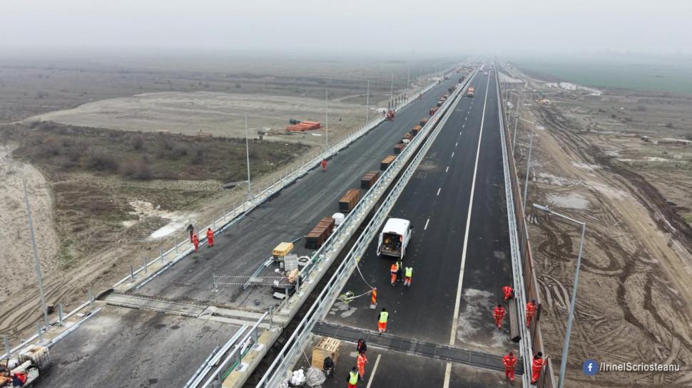 Un nou tronson din Autostrada Moldovei se deschide circulației. Imagini de pe șantier, se fac ultimele lucrări 1031569