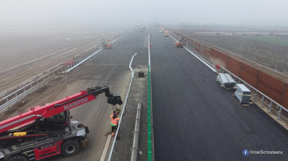 Un nou tronson din Autostrada Moldovei se deschide circulației. Imagini de pe șantier, se fac ultimele lucrări 1031571