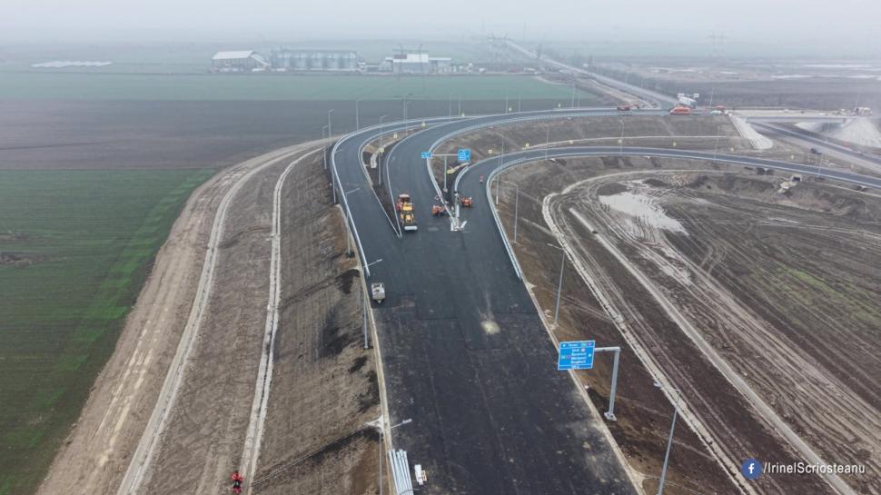 Un nou tronson din Autostrada Moldovei se deschide circulației. Imagini de pe șantier, se fac ultimele lucrări 1031578