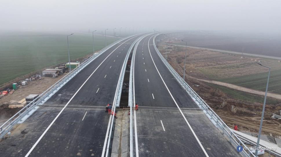 Un nou tronson din Autostrada Moldovei se deschide circulației. Imagini de pe șantier, se fac ultimele lucrări 1031579