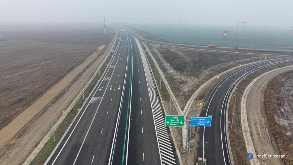 Un nou tronson din Autostrada Moldovei se deschide circulației. Imagini de pe șantier, se fac ultimele lucrări 1031581