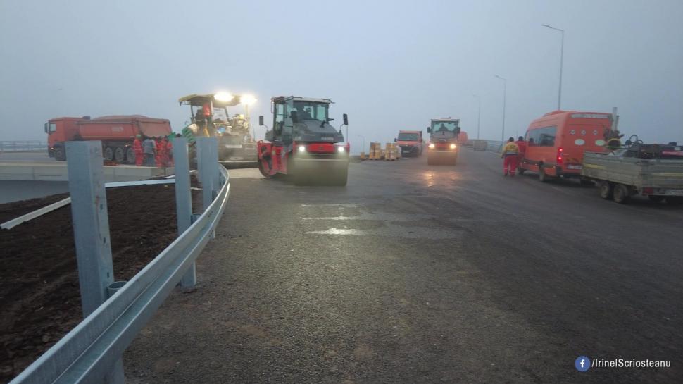 Un nou tronson din Autostrada Moldovei se deschide circulației. Imagini de pe șantier, se fac ultimele lucrări 1031584