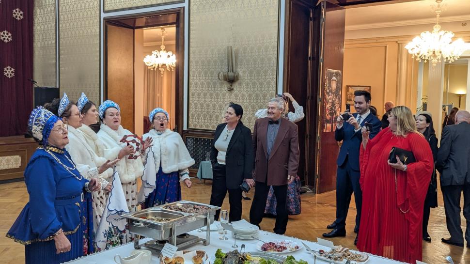 Diana Șoșoacă a mers, din nou, la Ambasada Rusiei, la recepția de Crăciun 1032978