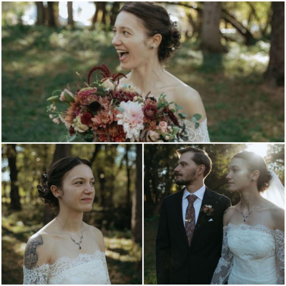 O mireasă fără machiaj a devenit virală după ce a publicat poze din ziua nunții. Motivul surprinzător pentru care a ales naturalețea 1032995