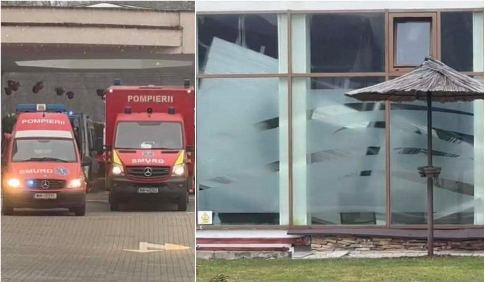 Tavanul de la Hotelul Hilton din Sibiu a căzut peste oamenii aflați în piscină. 8 persoane, extrase de SMURD, printre care 3 copii 1033534