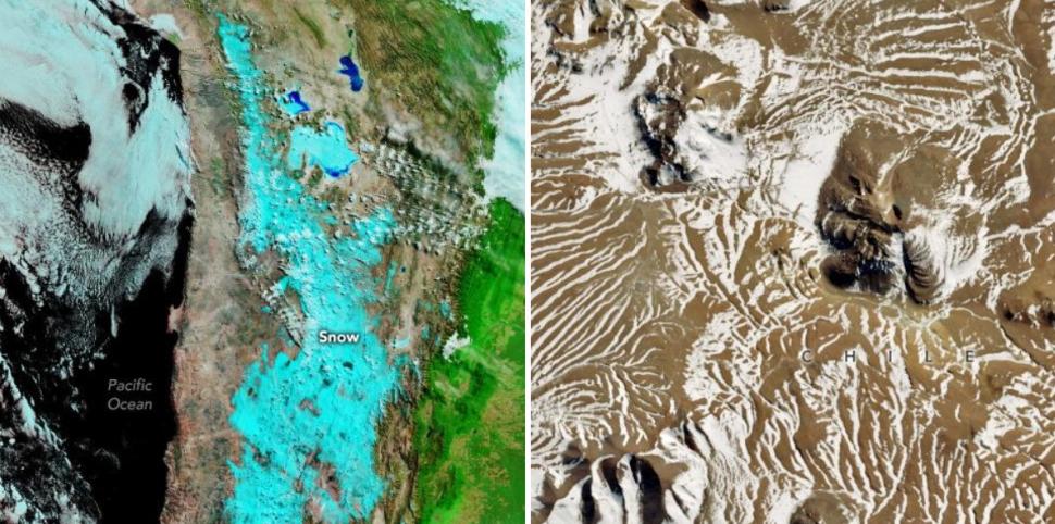 A nins în unul dintre cele mai aride locuri de pe Pământ. Un telescop uriaş a fost oprit. Imagini spectaculoase publicate de NASA 1033803