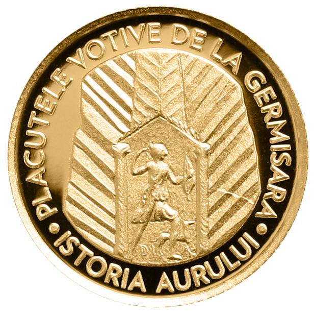 BNR lansează o monedă din aur cu tema Istoria aurului - Plăcuţele votive de la Germisara. Cum arată şi cât costă 1034595