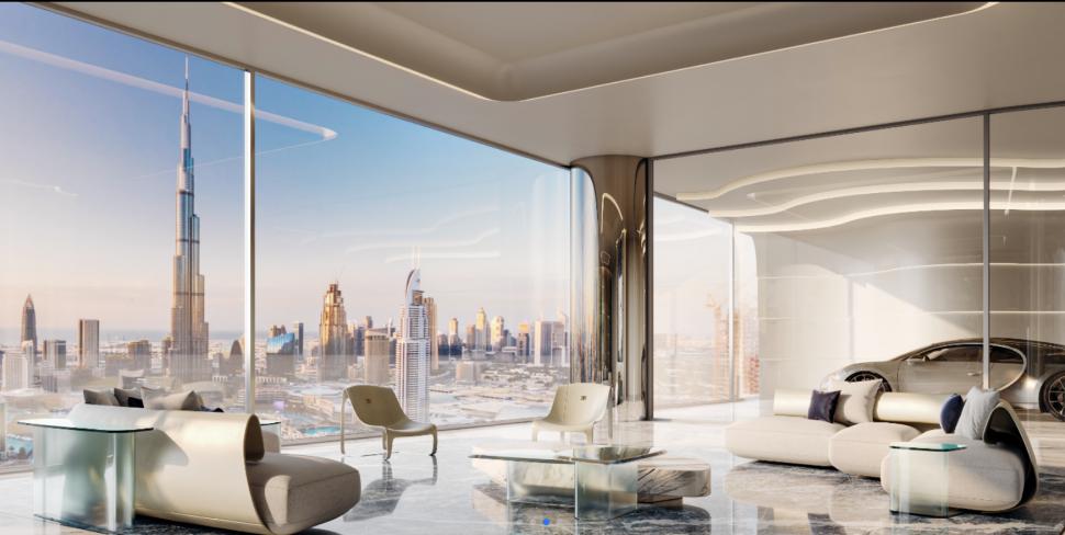 Producătorii de mașini de lux construiesc acum zgârie-nori. În turnul Bugatti din Dubai, miliardarii își parchează limuzinele în casă 1037761