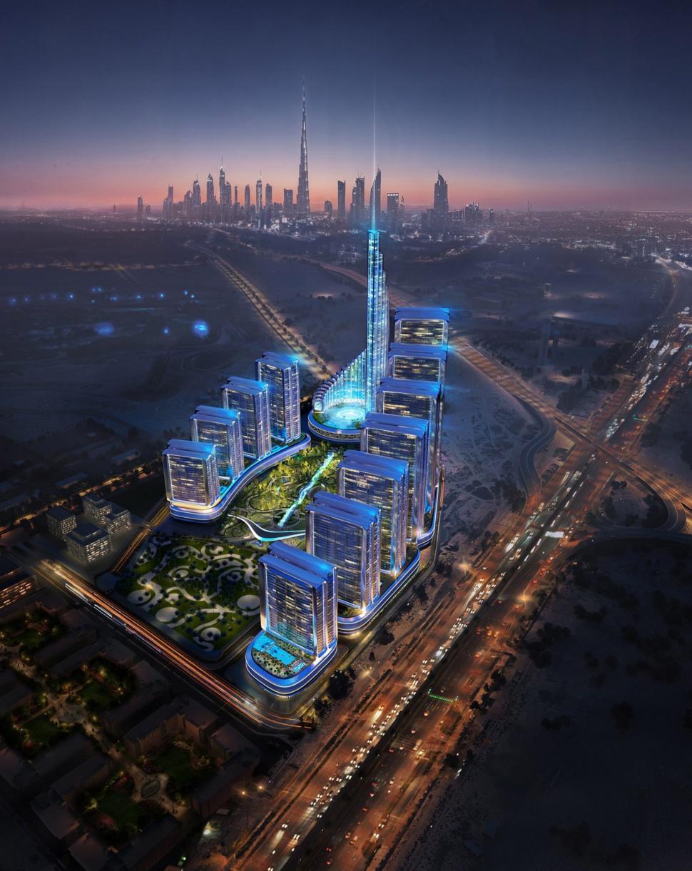 Primul „oraș Mercedes-Benz” din lume va fi construit în Dubai. Cum va arăta blocul zgârie-nori Vision Iconic înconjurat de 11 turnuri 1038811