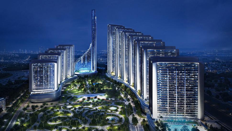 Primul „oraș Mercedes-Benz” din lume va fi construit în Dubai. Cum va arăta blocul zgârie-nori Vision Iconic înconjurat de 11 turnuri 1038813