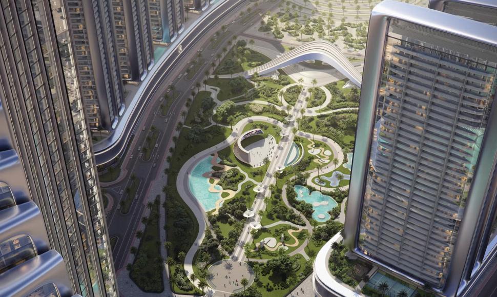 Primul „oraș Mercedes-Benz” din lume va fi construit în Dubai. Cum va arăta blocul zgârie-nori Vision Iconic înconjurat de 11 turnuri 1038816
