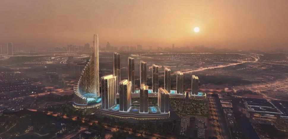 Primul „oraș Mercedes-Benz” din lume va fi construit în Dubai. Cum va arăta blocul zgârie-nori Vision Iconic înconjurat de 11 turnuri 1038819
