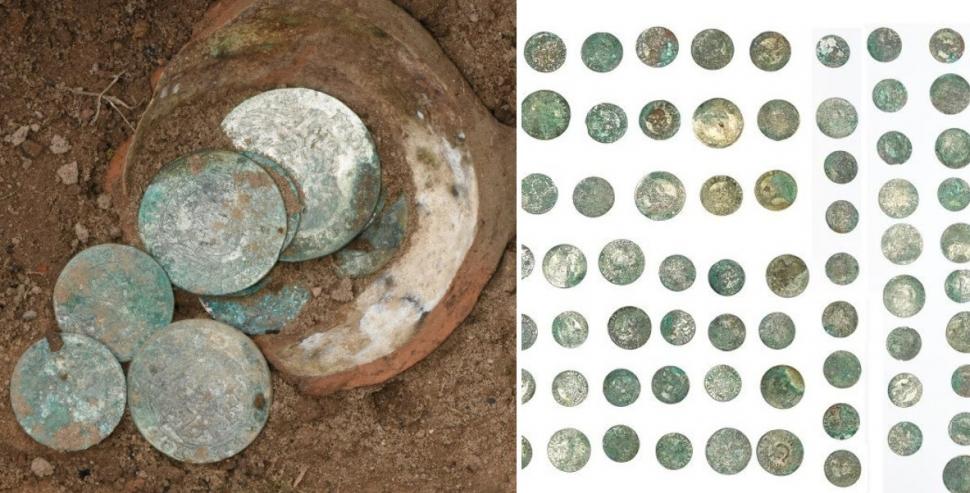 Doi fermieri au descoperit un tezaur de argint din secolul al 17-lea în timp ce își lucrau pământul, în Polonia 1039050