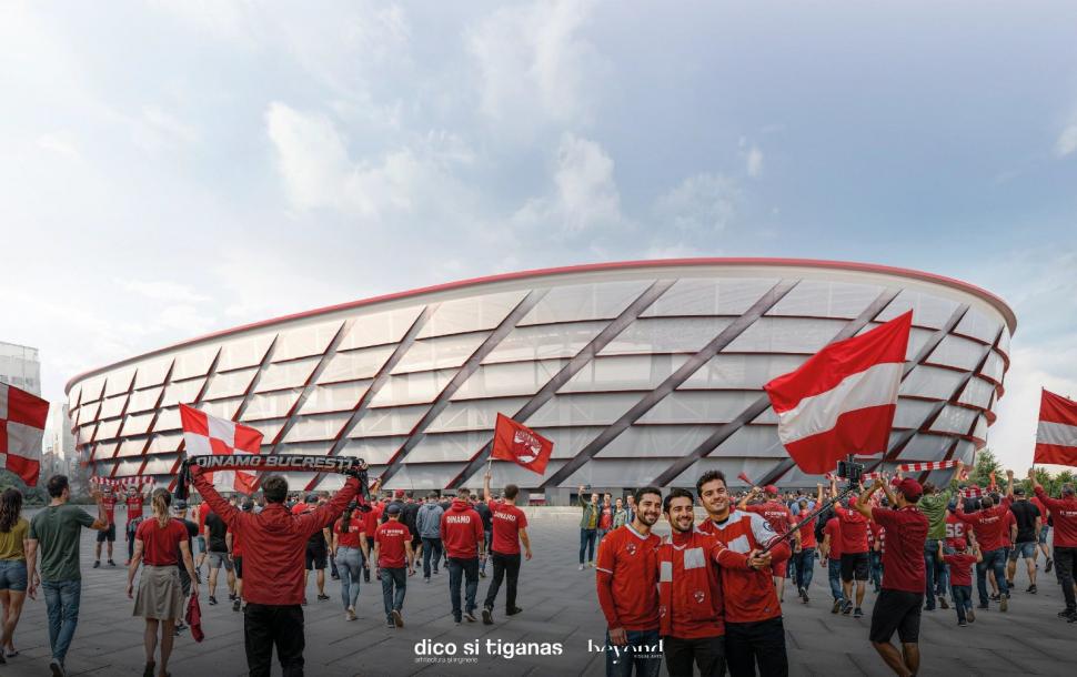 Au început lucrările la noul stadion Dinamo din București. Cum ar trebui să arate arena și parcul sportiv când vor fi gata 1039398