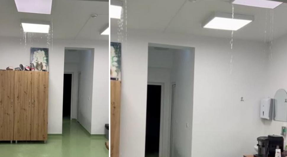 Inundaţie la un spital din Harghita. Apa s-a scurs prin tavan, după ce o ţeavă aflată în podul clădirii s-a fisurat din cauza gerului 1040561
