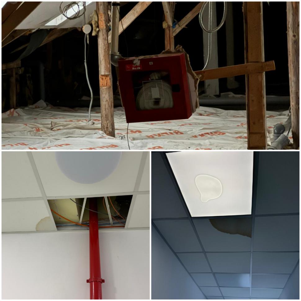 Inundaţie la un spital din Harghita. Apa s-a scurs prin tavan, după ce o ţeavă aflată în podul clădirii s-a fisurat din cauza gerului 1040564