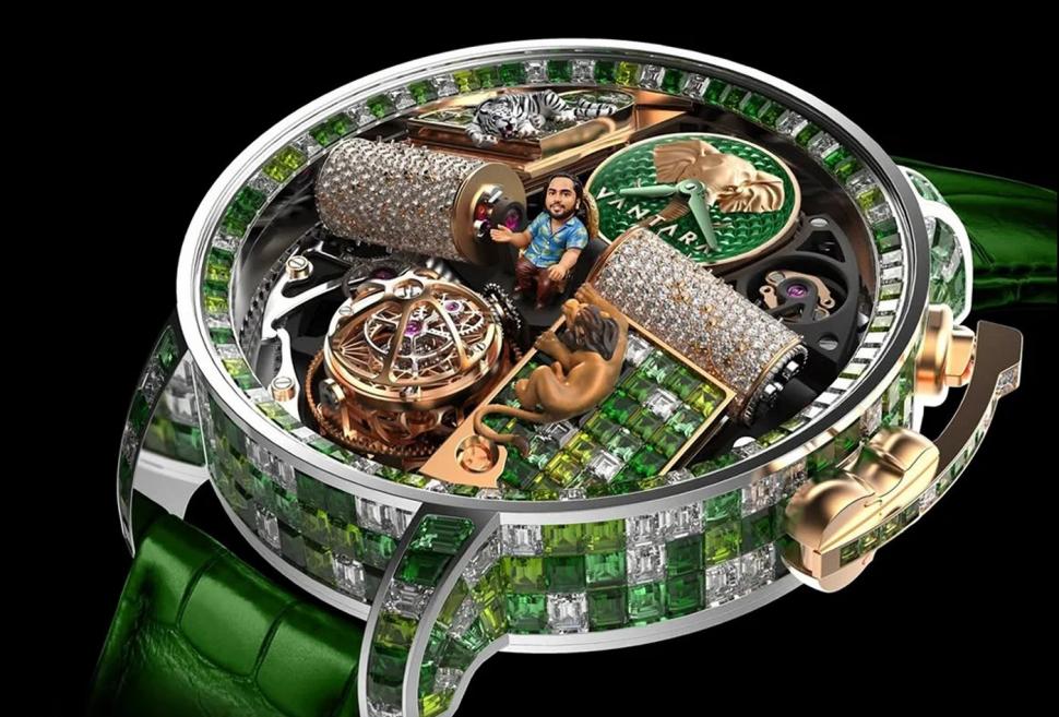 Extravaganță fără limite: Fiul celui mai bogat om din Asia și-a comandat un ceas cu el stând pe un tron de aur în centrul cadranului 1040967