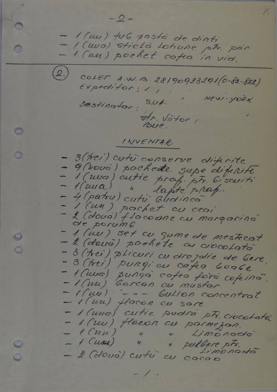 CNSAS: Ce fura Securitatea comunistă din coletele românilor. „Brontozauri de jucărie, chiloți de damă și gumă de mestecat” 1041635