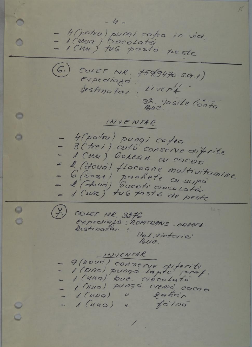CNSAS: Ce fura Securitatea comunistă din coletele românilor. „Brontozauri de jucărie, chiloți de damă și gumă de mestecat” 1041637