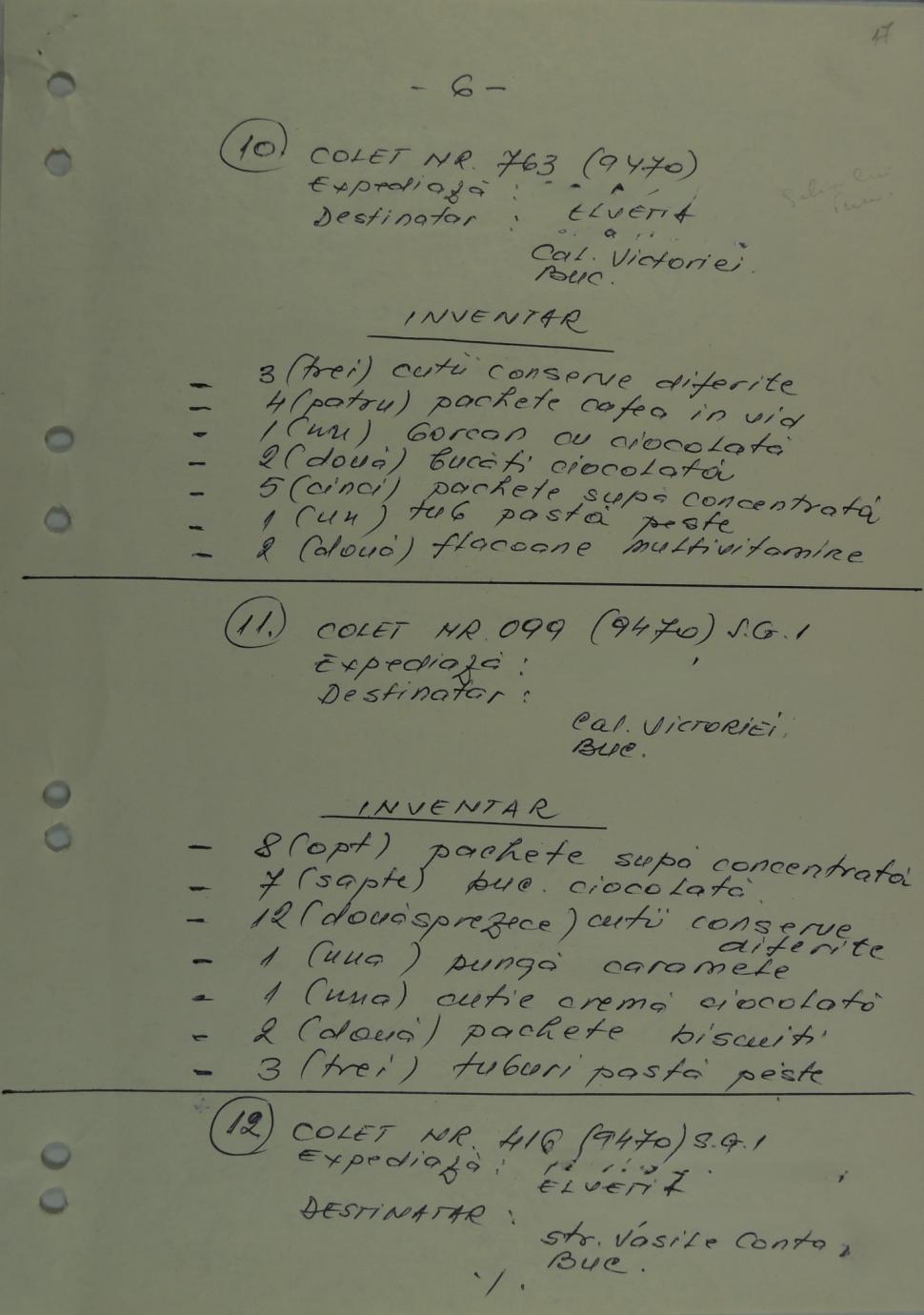 CNSAS: Ce fura Securitatea comunistă din coletele românilor. „Brontozauri de jucărie, chiloți de damă și gumă de mestecat” 1041639