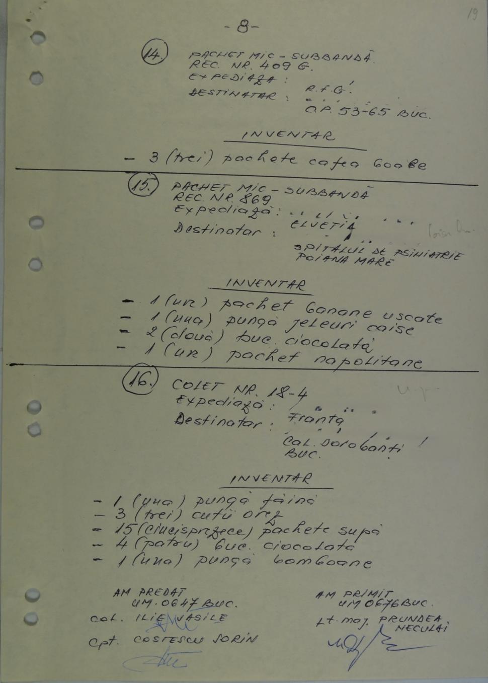 CNSAS: Ce fura Securitatea comunistă din coletele românilor. „Brontozauri de jucărie, chiloți de damă și gumă de mestecat” 1041641