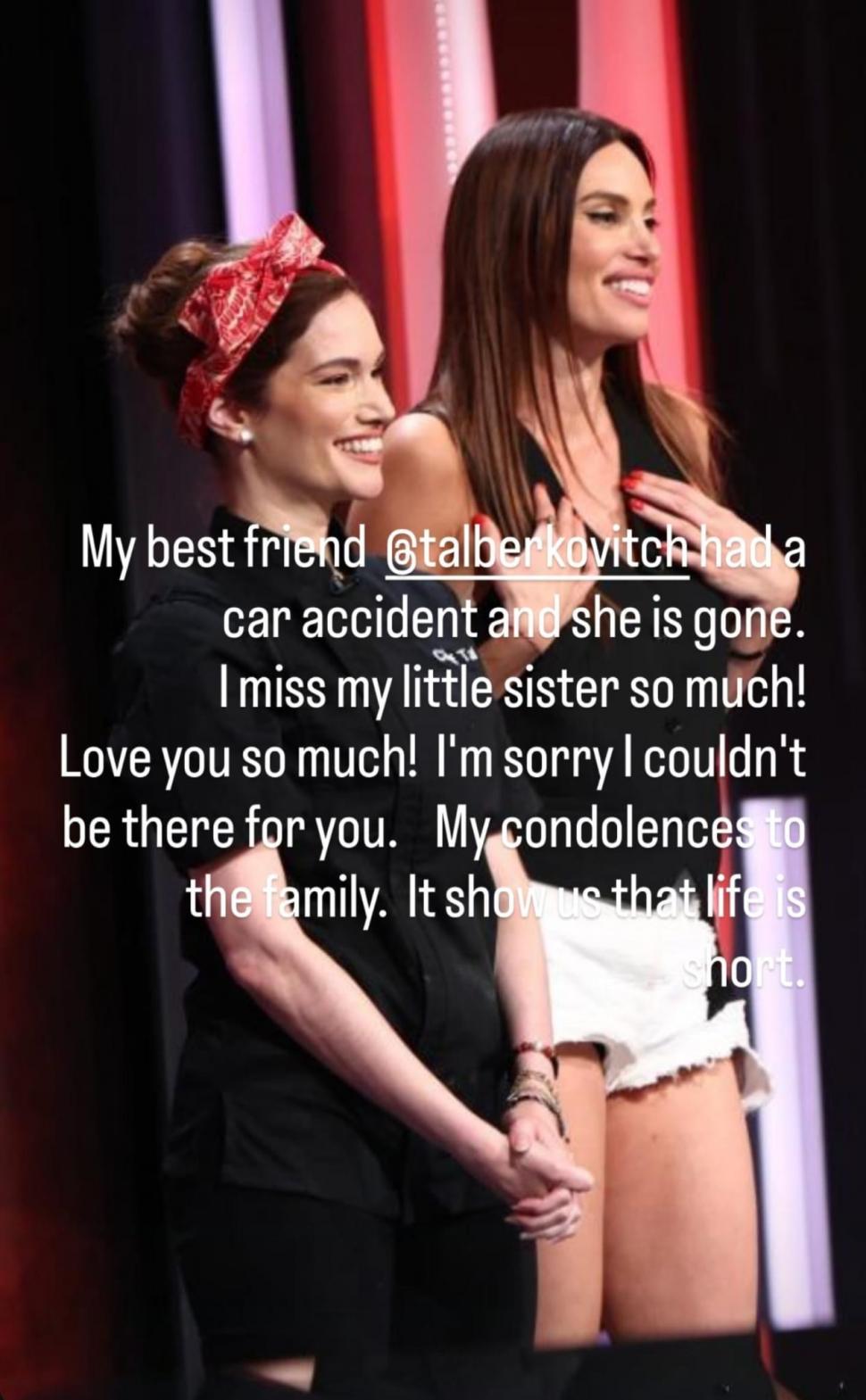 Tal Berkovich, fostă concurentă Chefi la cuțite, a murit la 41 de ani într-un accident de mașină 1042211