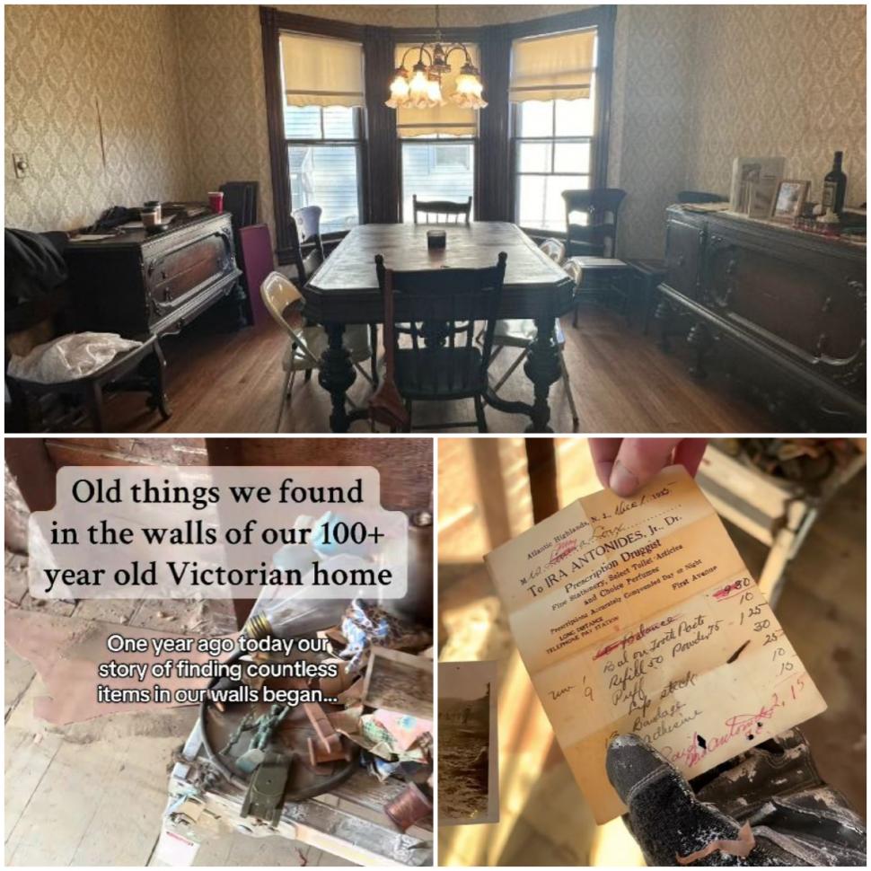După un an de renovări, un cuplu a descoperit o colecţie bizară de obiecte ascunsă într-un perete al unei case vechi de 146 de ani 1041718