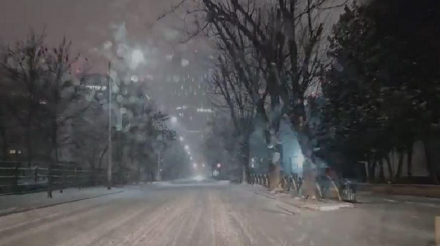 A nins abundent în Bucureşti şi în ţară. Drumarii au ieșit la dat zăpada pe A1 și A2. Șoferii se plâng că se acționează cu întârziere 1042735