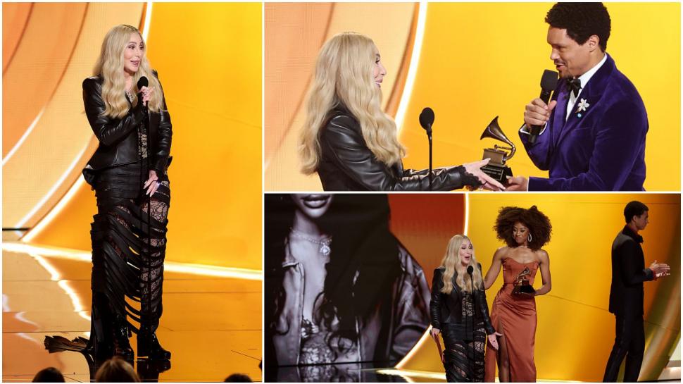 Momente jenante cu Cher la Grammy 2026. Cântăreața de 79 de ani a anunțat drept câștigător un artist mort de 20 de ani 1042967
