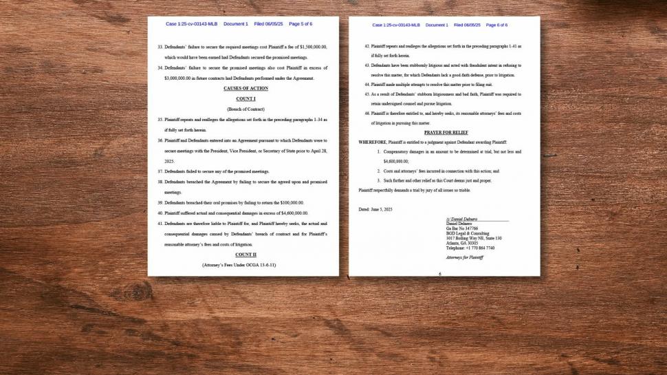 DOCUMENT. Câți bani a plătit Simion pentru lobby, în încercarea de a ajunge la Trump. Acum cere despăgubiri de milioane de dolari 1043748