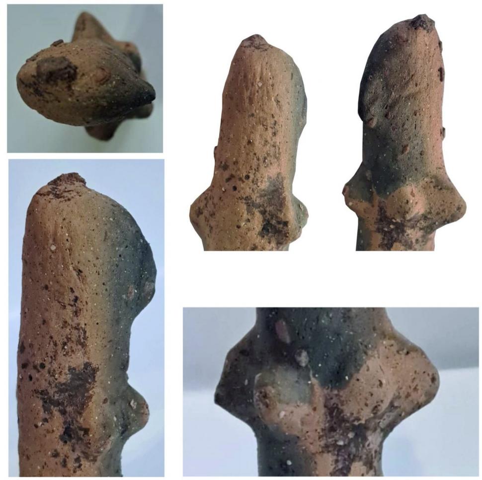 Descoperire rară într-o zi obişnuită de săpături lângă Sfântu Gheorghe: S-a găsit o figurină feminină veche de peste 7.500 de ani  1045164