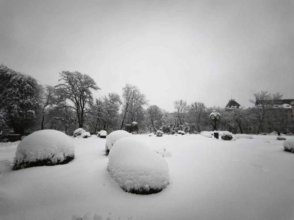 Cum arată Capitala sub jumătate de metru de zăpadă. Nu a mai nins așa mult în București de 18 ani: Copiii se joacă, adulții se plâng 1047189