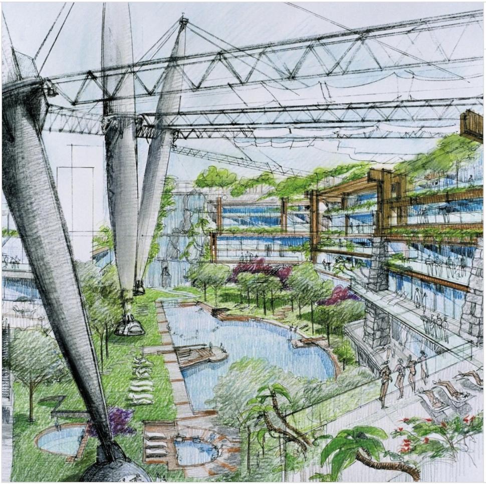 Resortul tematic futurist unde turiștii vor putea să „pășească pe Lună”: Moon va avea și cea mai mare clădire sferică din lume 1047410