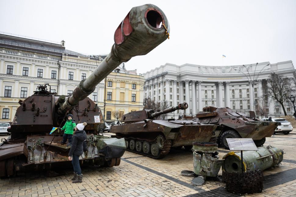 tancuri rusești la Kiev