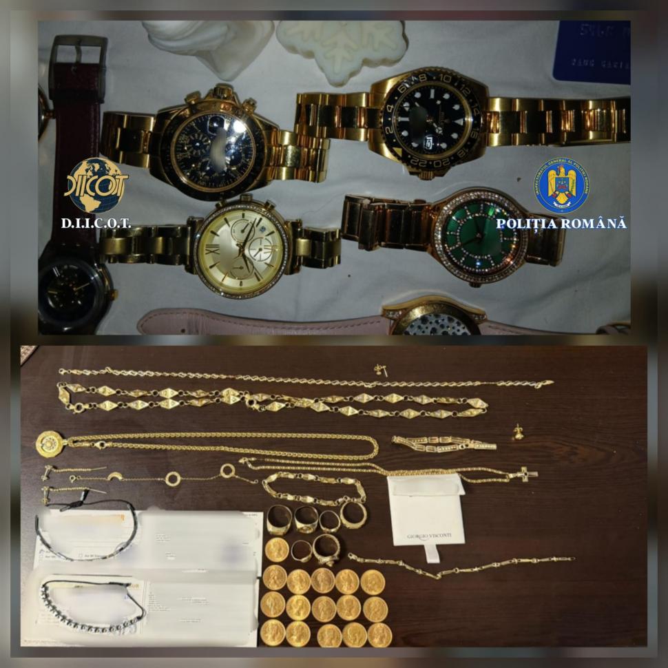 Aur și haine, găsite în case din Vaslui, la membrii unei bande care jefuiau bogați în Germania. Printre victime, un fost manager de F1 1049341