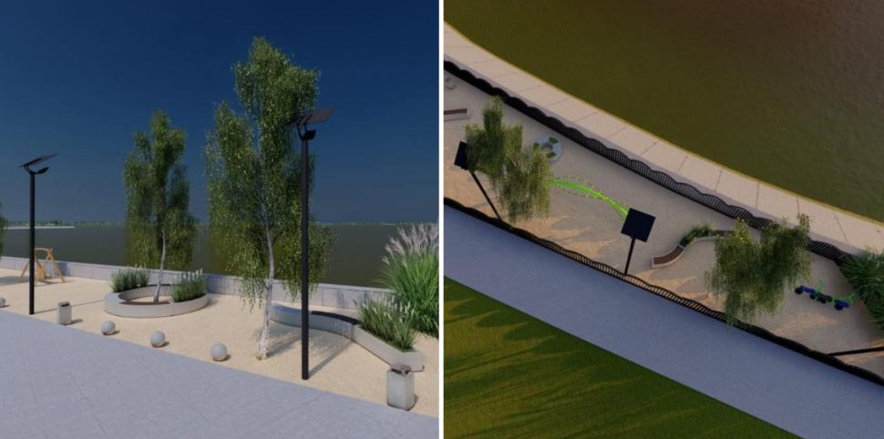 Lucrările la malul sudic al Lacului Morii, reluate după acordul Apelor Române. Imagini cu zona după încheierea amenajărilor 1049737