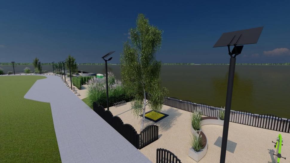 Lucrările la malul sudic al Lacului Morii, reluate după acordul Apelor Române. Imagini cu zona după încheierea amenajărilor 1049748