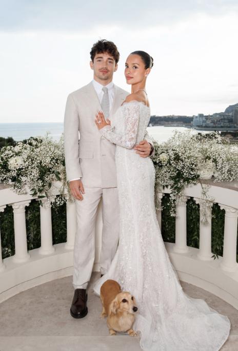 Charles Leclerc s-a căsătorit la Monaco cu Alexandra Saint-Mleux, cu o săptămână înainte de începerea noului sezon de Formula 1 1050460
