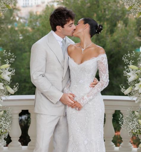 Charles Leclerc s-a căsătorit la Monaco cu Alexandra Saint-Mleux, cu o săptămână înainte de începerea noului sezon de Formula 1 1050464