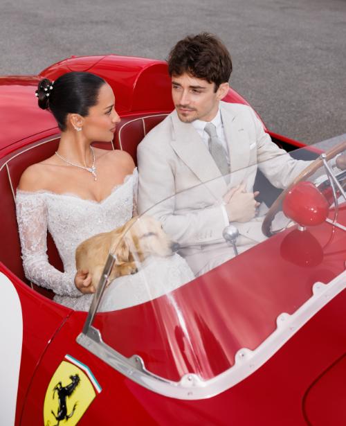 Charles Leclerc s-a căsătorit la Monaco cu Alexandra Saint-Mleux, cu o săptămână înainte de începerea noului sezon de Formula 1 1050469