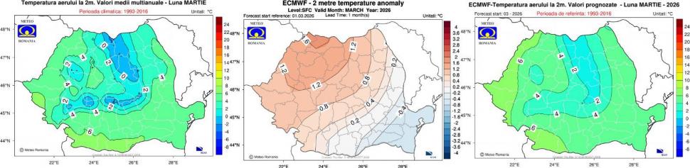 ANM: Vremea s-ar putea schimba radical la sfârșitul lunii martie. Cel mai rău scenariu aduce temperaturi scăzute și ninsori 1051820